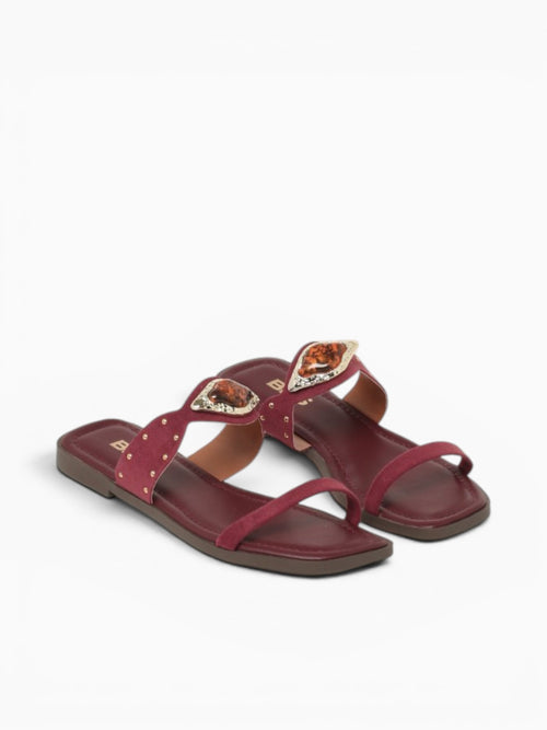Cosmic Marsala Suede Wine / 5 / M