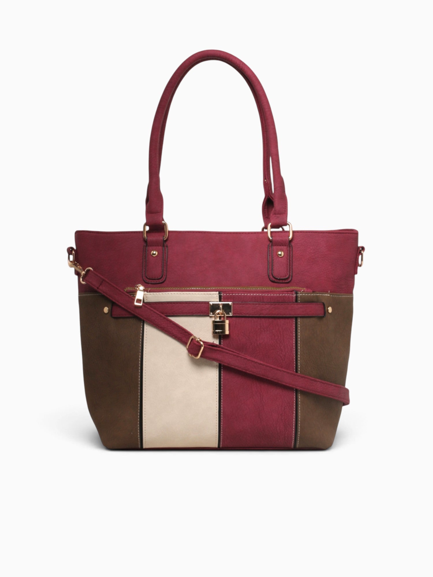 Francesca Tote Wine Multi Red Multi