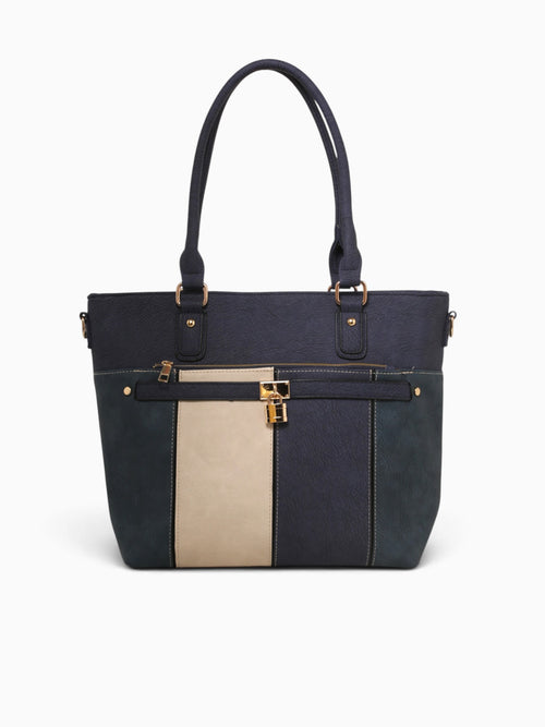 Francesca Tote Navy Multi Navy