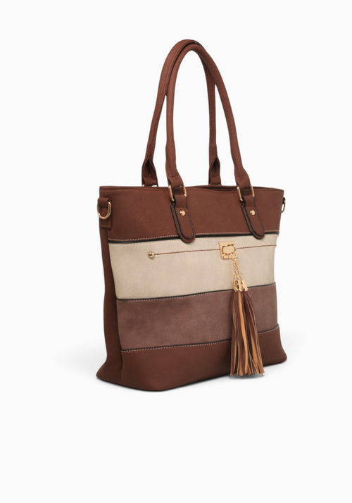 Isabella Tote Brown Multi Brown Multi