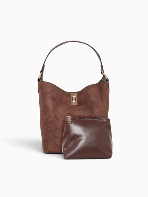 Noemi Shoulder Bag Brown Brown