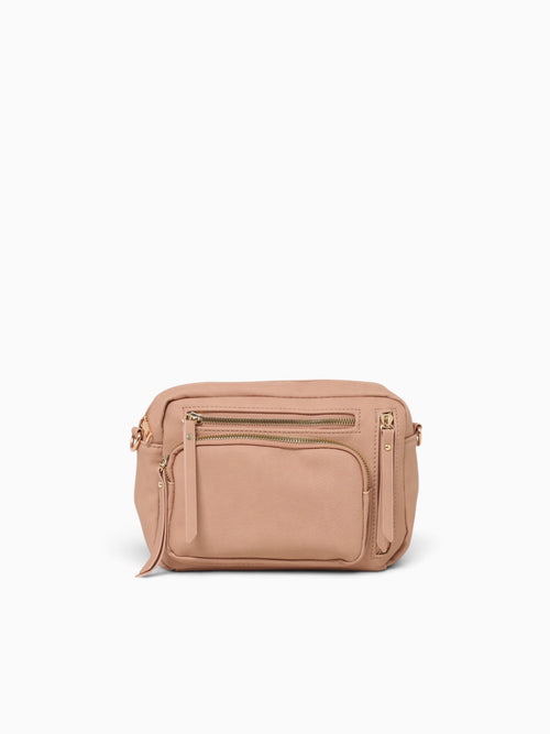 Multi Pocket Crossbody Mushroom Light Grey