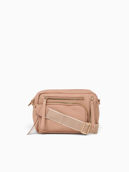 Multi Pocket Crossbody Mushroom Light Grey