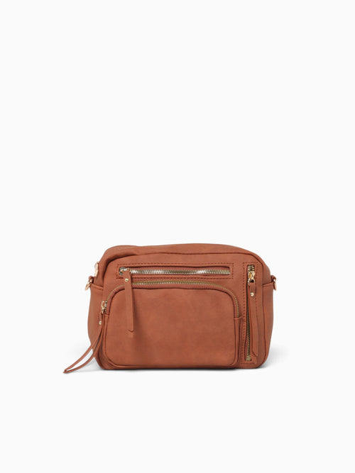 Multi Pocket Crossbody Tan Tan