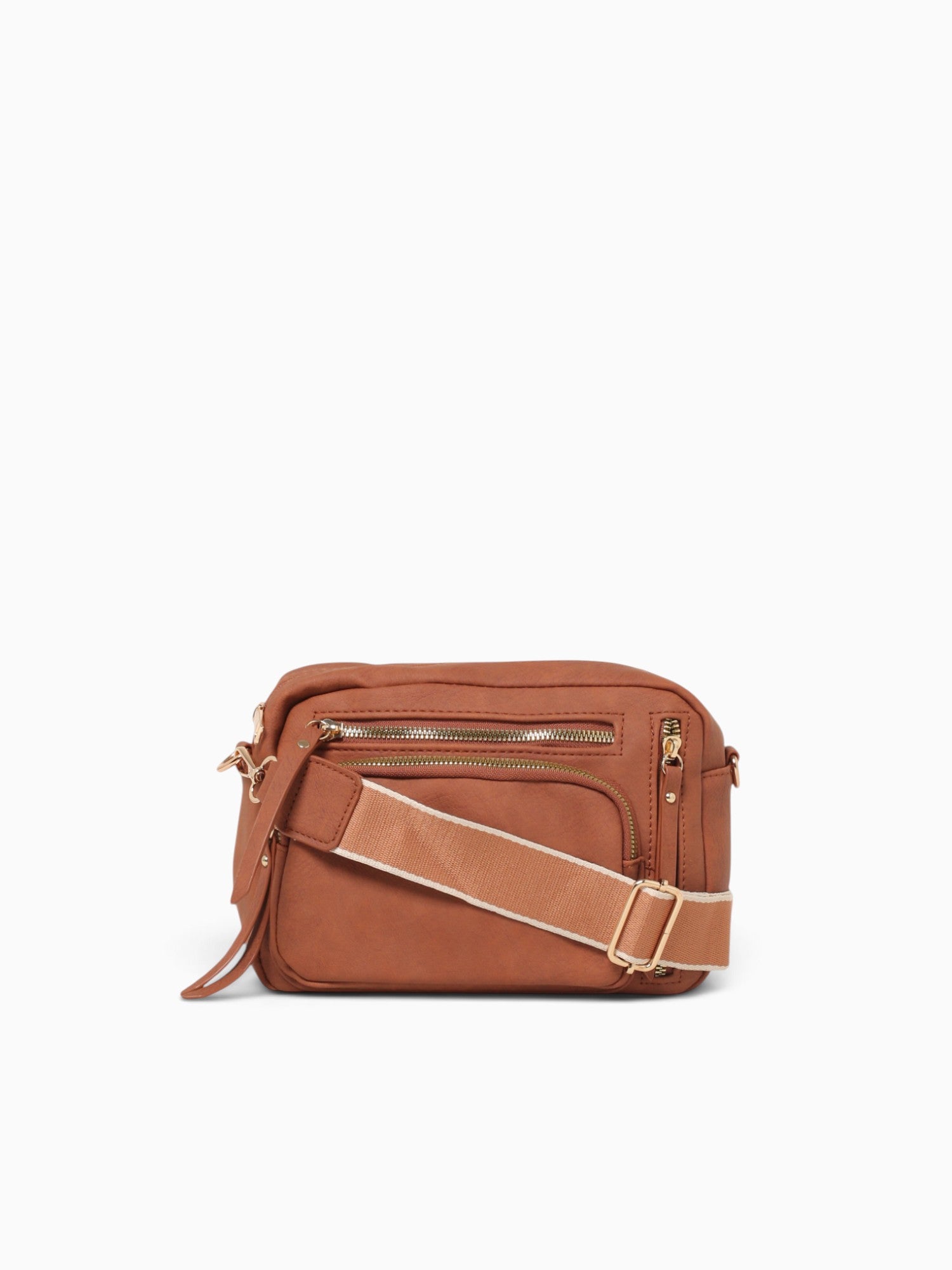 Multi Pocket Crossbody Tan Tan