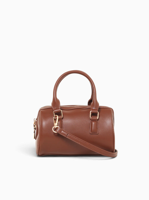 Delia Top Handle Brown Brown