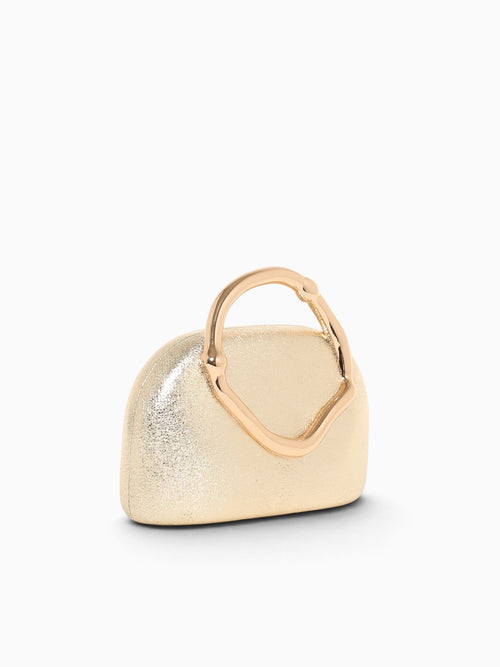 Ivelisse Box Bag Crinkled Gold Gold