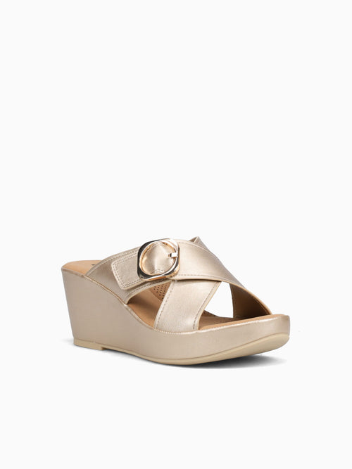 Dreana Gold Metallic Gold / 5 / M