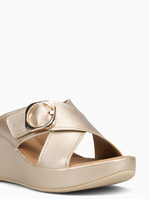 Dreana Gold Metallic Gold / 5 / M