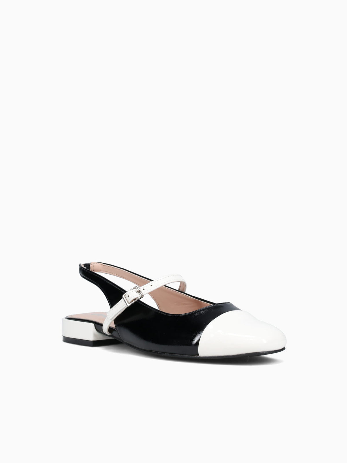 Grace White Black Patent White / 5 / M