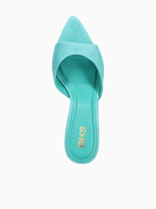 Katje Teal Suede Blue / 5 / M