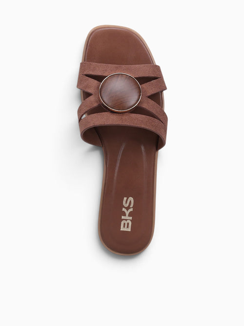 Freya Dark Brown Textile Dark Brown / 5 / M