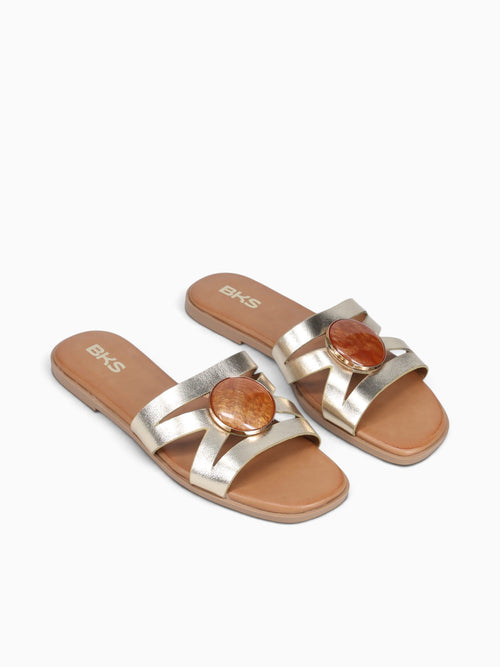 Freya Gold Metallic Gold / 5 / M