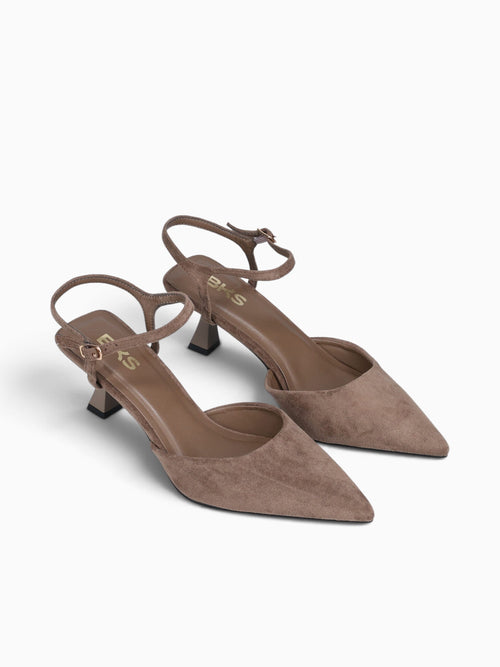 Lara Khaki Suede Brown / 5 / M