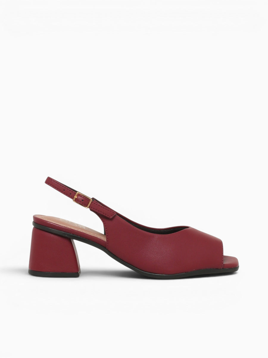 Solana Burgundy Napa Stretch Beige / 5 / M