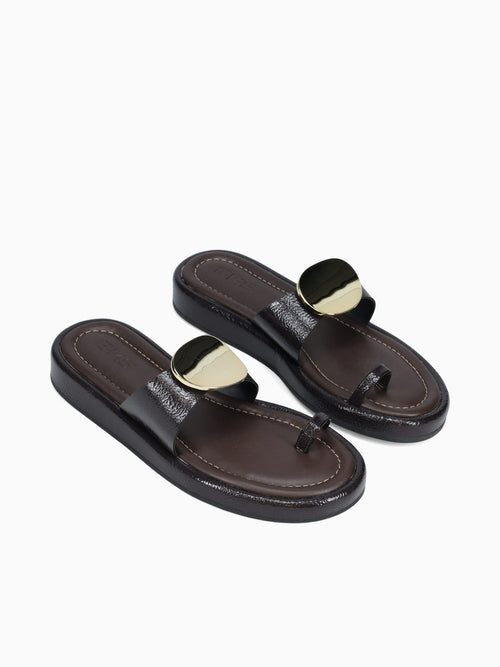 Shapira Macchiato Verniz Molhado Brown / 5 / M