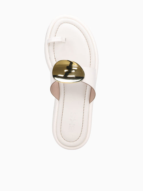 Shapira Off White Verniz Molhado Off White / 5 / M