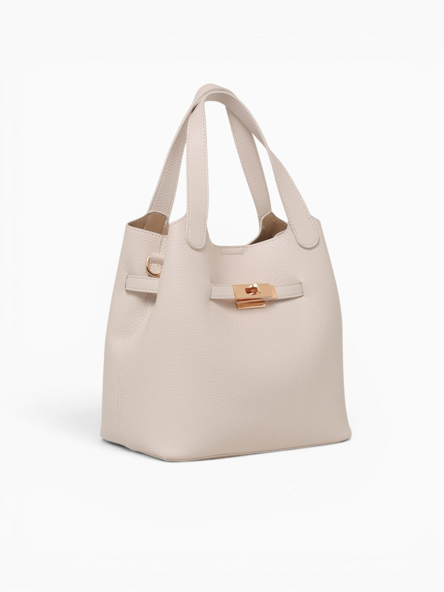 Amber Top Handle Bag Wt Off White