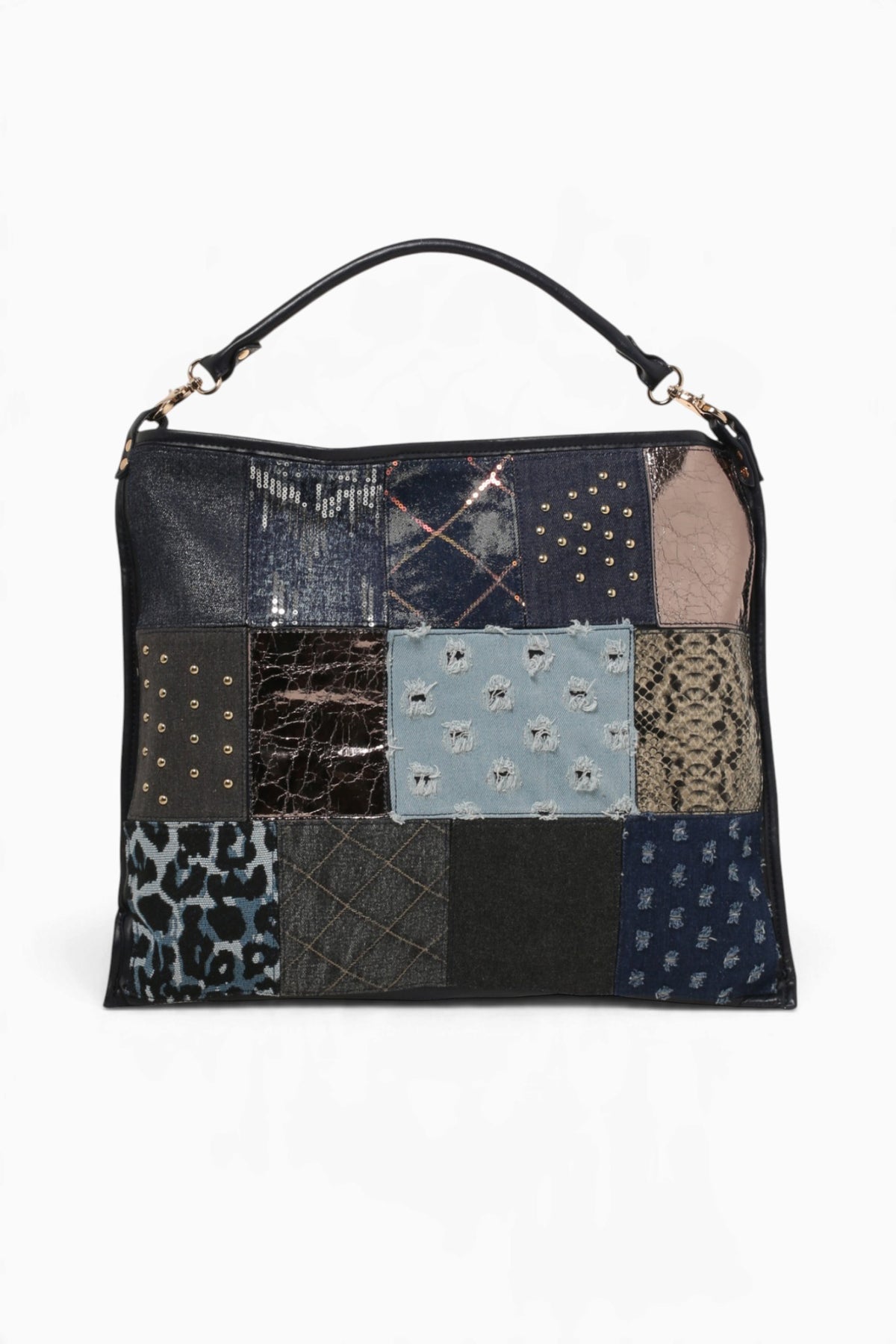 Faith Shoulder Bag Navy Blue multi Blue Multi