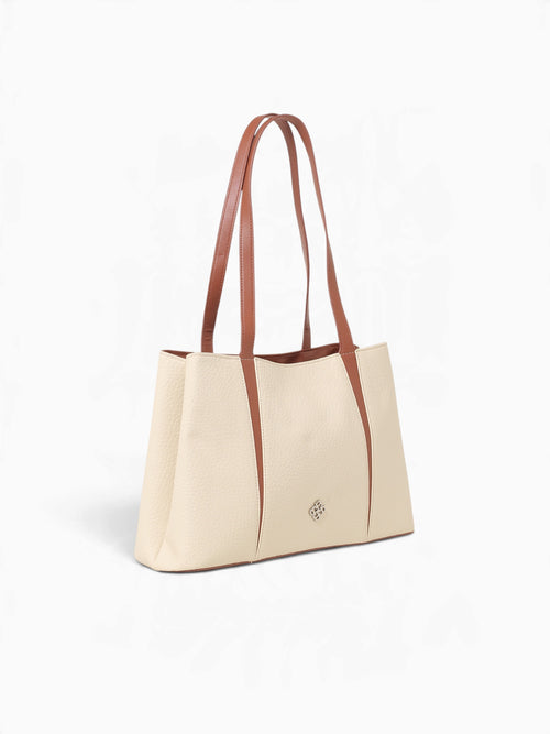 Jasmine Shoulder Bag Off White Tan Off White