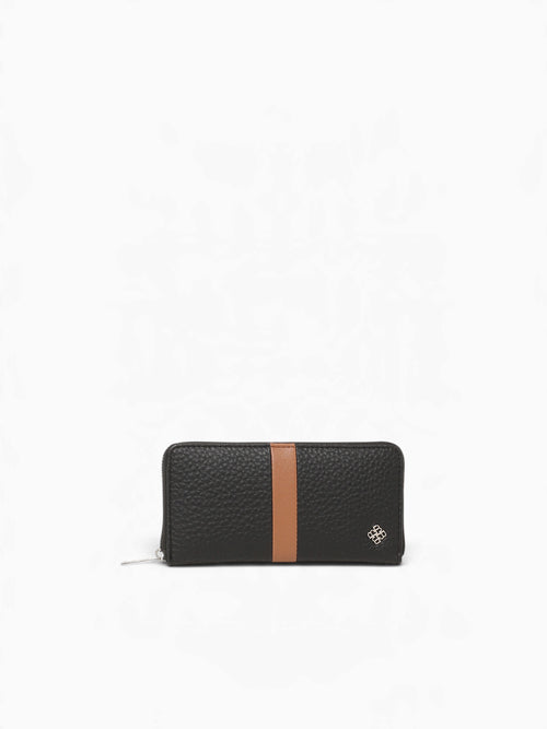 Joy Wallet Black Tan Black