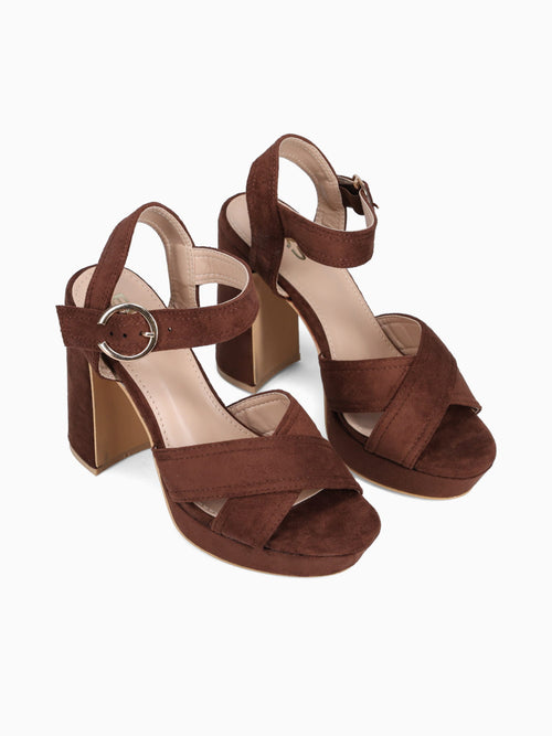 Chany Dark Brown Suede Dark Brown / 5 / M