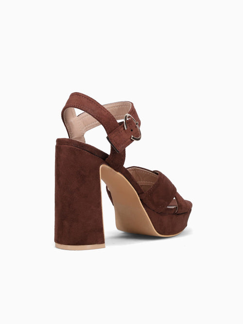 Chany Dark Brown Suede Dark Brown / 5 / M