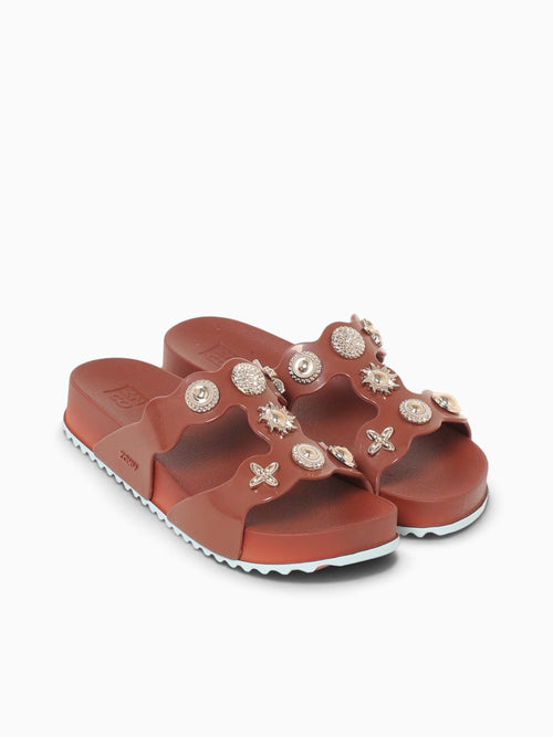 Charms Ad Brown Jelly Off White / 5 / M