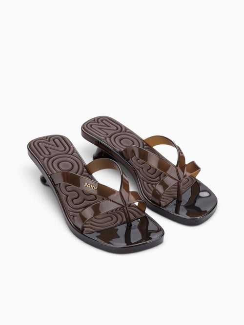 Hit Kitten Heel Ad Brown Jelly Brown / 5 / M