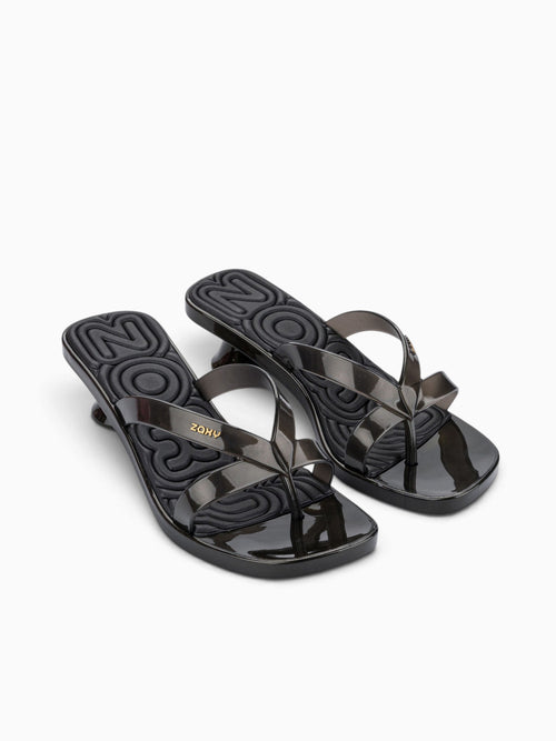 Hit Kitten Heel Ad Black Jelly Black / 5 / M