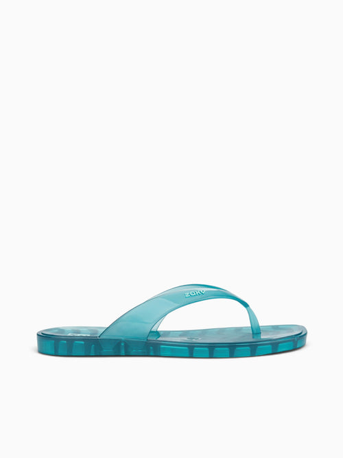 Jelly Thong Ad Blue Transparent Blue / 5 / M