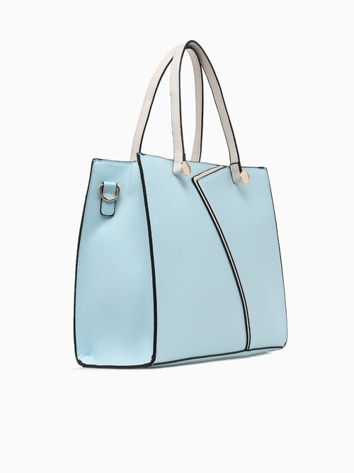 Shirley Top Handle Bag Blue Multi Blue Multi