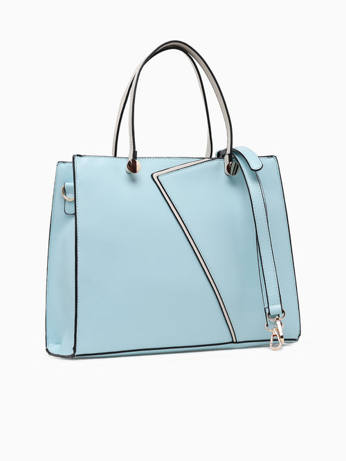 Shirley Top Handle Bag Blue Multi Blue Multi